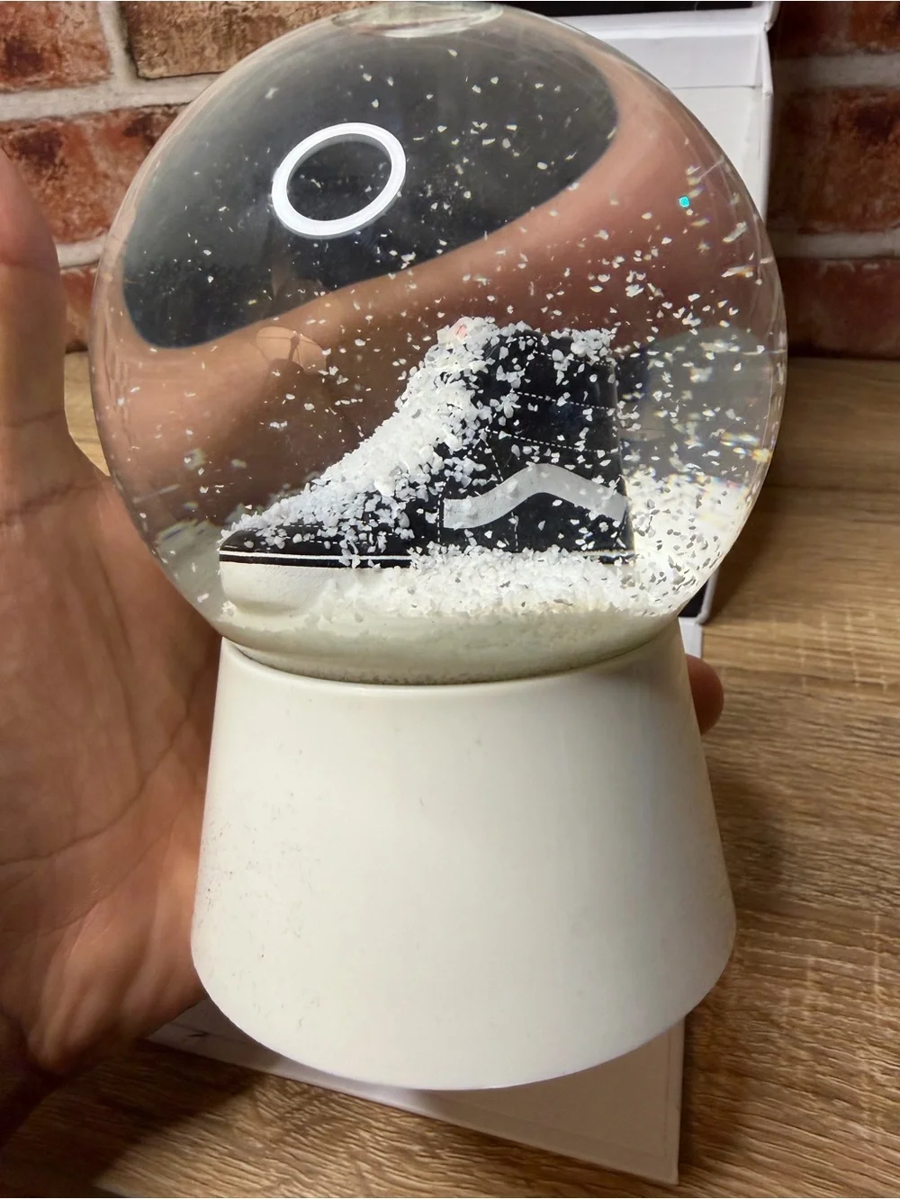 Vans Off The Wall Sk8-Hi Sneaker Limited Edition Snow Globe Promo Collectible